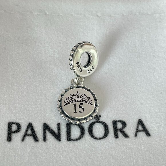 Pandora 15 Years Old Exclusive Charm - Picture 1 of 4